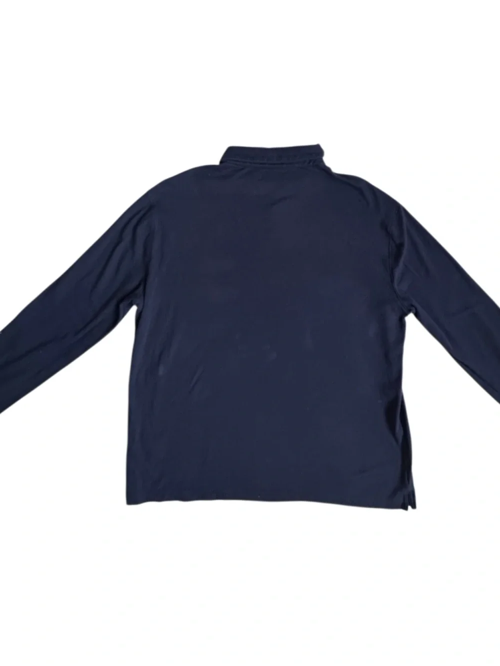 Banana Republic Men's Shirt Navy Long-Sleeve Polo 100% Cotton SZ XL